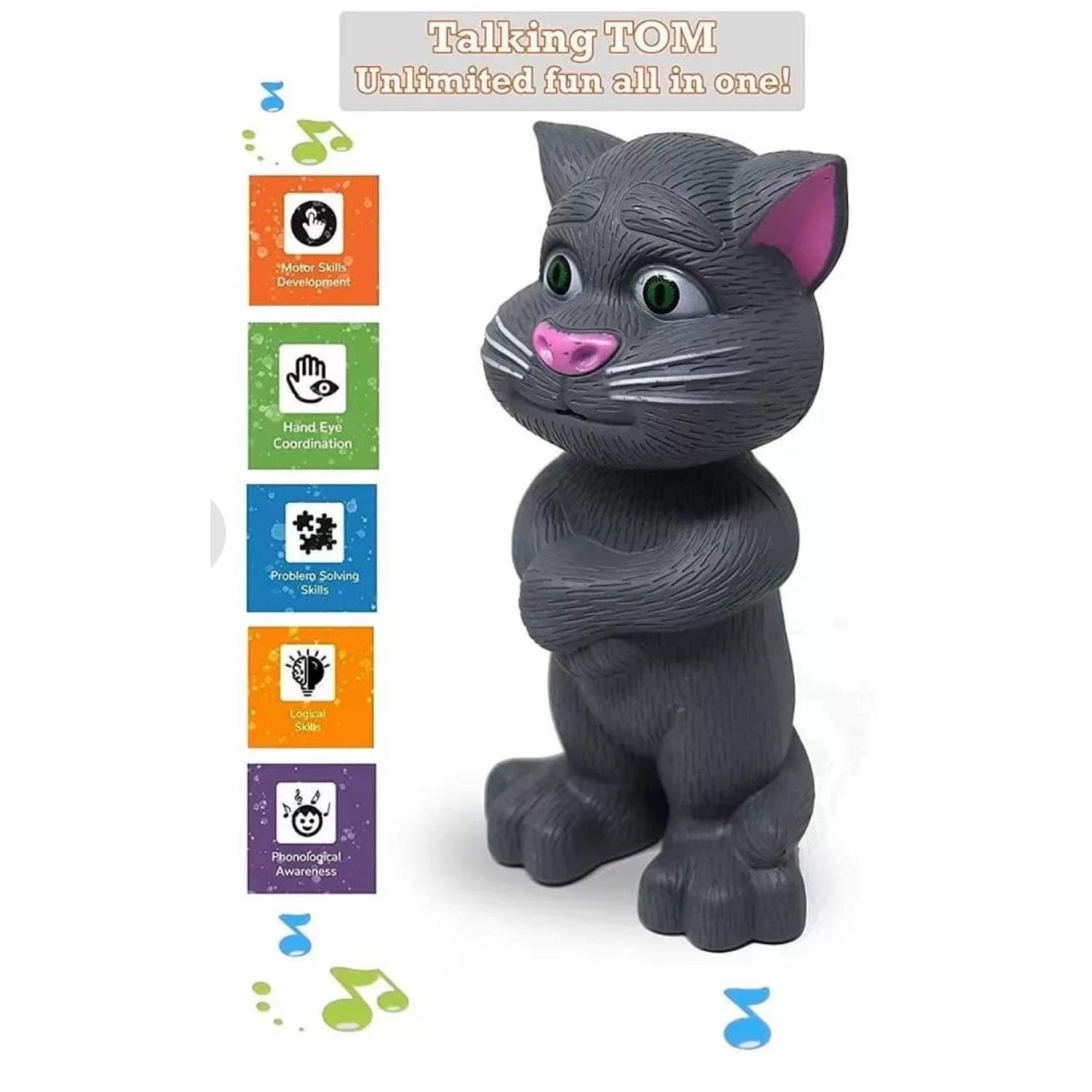 Talking Mimicry Touching Tom Cat Intelligent Interactive Toy With Wonderful Voice For Kids Children Playing And Home Decorate. - LootFaat