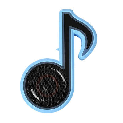 Mini Portable Music Note Shape Speaker Subwoofer Colorful Musical Note Led Lighting Sound For Creatives Gift Computer Phone Sound Equipment - second image