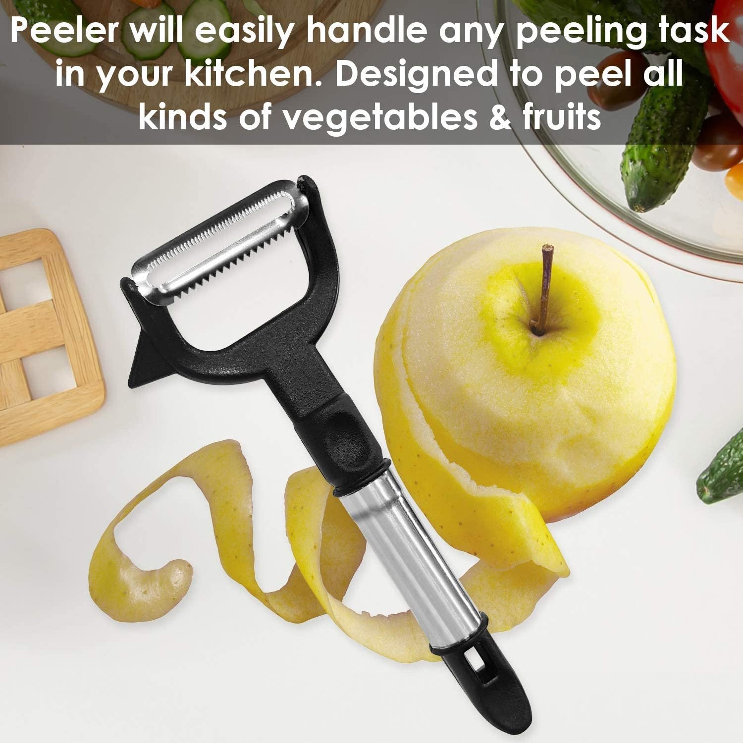 2-in-1 Double Julienne And Vegetable Peeler - LootFaat