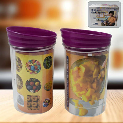 Airtight Food Storage Containers - 1200ml, Set of 2, Premium Plastic