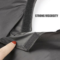 Beard Bib - Hair Clippings Catcher Apron for Men's Grooming (Black)