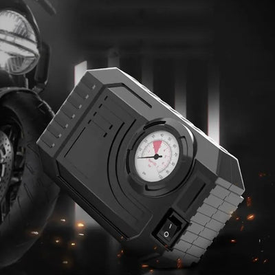 Portable Air Compressor - 12V Tire Inflator for Car, Bicycle & Inflatables with LED Light