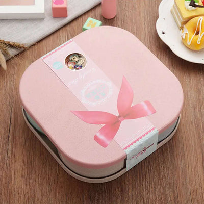 Rotating Candy & Dry Fruit Serving Box - 4 Compartment Divided Tray