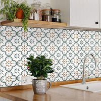 Peel And Stick Floor Tiles Kitchen  Bathroom Backsplash Sticker Detachable Waterproof Diy Tile Stickers For Wall Decoration Tiles Home Decoration (8x8 Inch  10 Pcs Set) - LootFaat