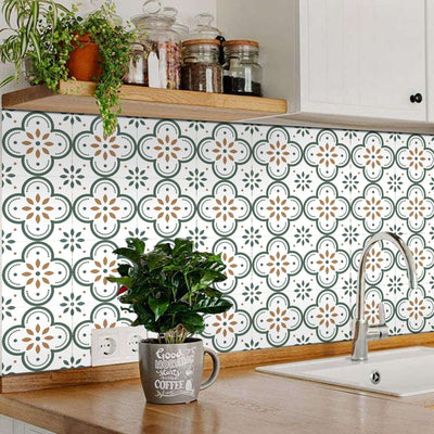 Peel And Stick Floor Tiles Kitchen  Bathroom Backsplash Sticker Detachable Waterproof Diy Tile Stickers For Wall Decoration Tiles Home Decoration (8x8 Inch  1 Pc Tiles) - second image