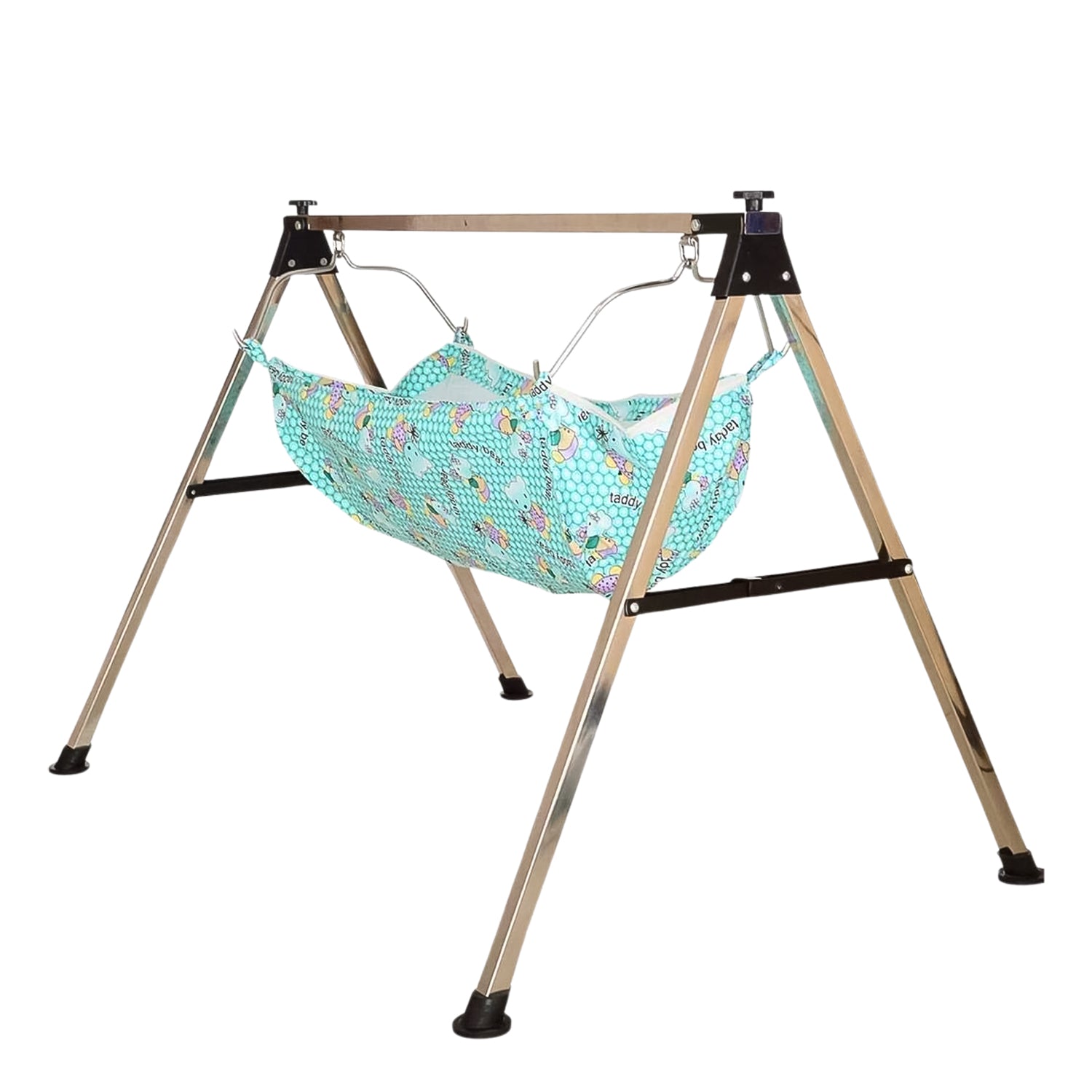 Baby Boys And Girls Portable Folding Swing Stainless Steel Stand (1 Pc) - LootFaat