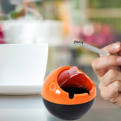 Ball Ashtray Pp Plastic Windproof With Lid Indoor Outdoor Patio Car Portable Ashtray - second image