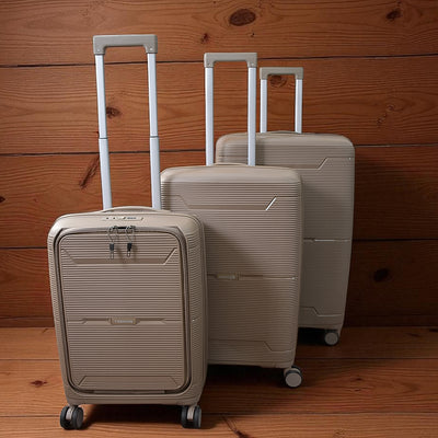 3-Piece Hardshell Luggage Set with Spinner Wheels - Mixed Color