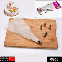 Cake Decorating Nozzle With Piping Bag Stainless Steel Piping Cream Frosting Nozzles - LootFaat