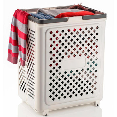 Large Foldable Laundry Basket With Wheels