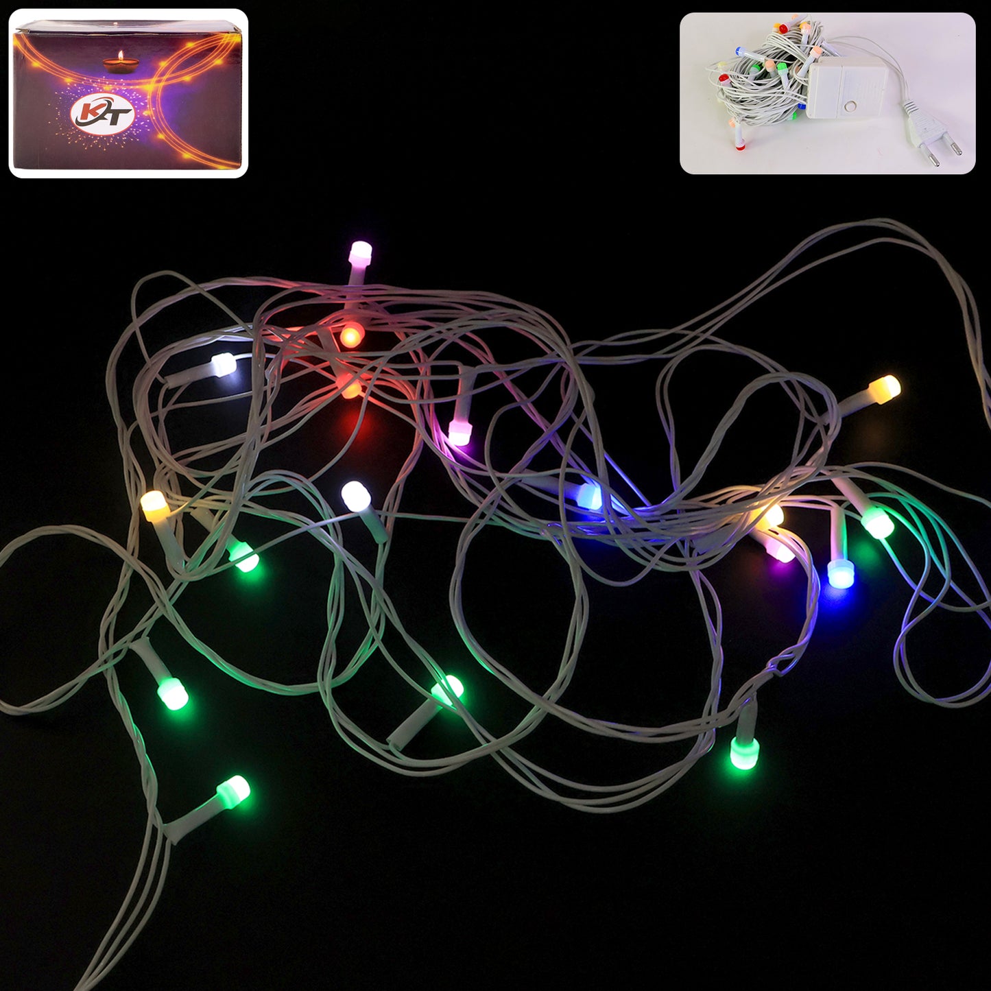 8M Multi-Color LED String Lights - Diwali, Christmas & Home Decor