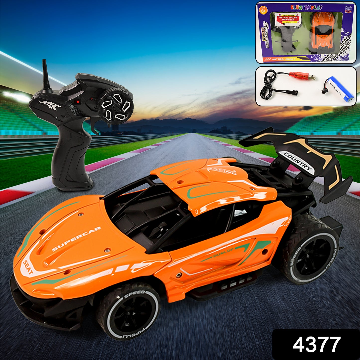 Metal RC Supercar: High-Speed Remote Control Racing Car