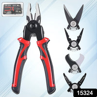 5 In 1 Wire Stripper Pliers Set Soft Grip Anti-slip Alloy Steel Cutting Gripping Stripping - LootFaat