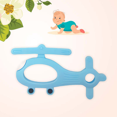 Silicone Helicopter Shape Teether For Baby (1 Pc  Mix Color) - second image