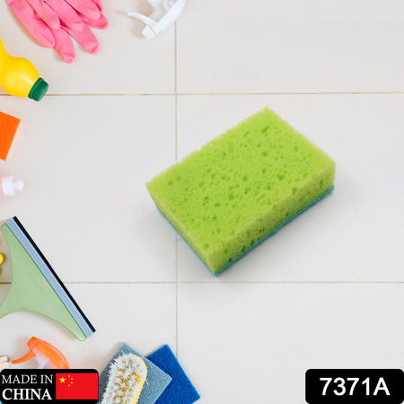 Multi-purpose Medium 2 In 1 Color Scratch Scrub Sponges Sponge Wear Resistance Dish Washing Tool High Friction Resistance Furniture For Refrigerator Sofa For Kitchen Household (1 Pc) - LootFaat
