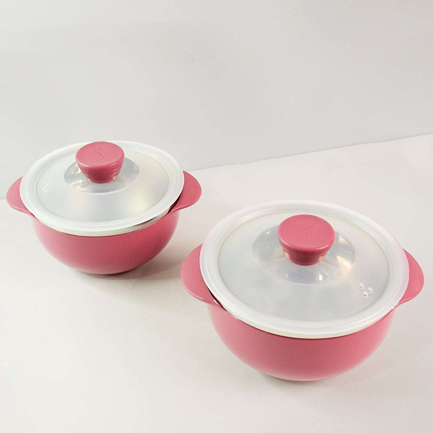 Apex Premium Plastic Serving Bowl Set with Lids (2 Piece)