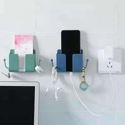 6201 1 Pc Wallmount Mobile Stand With Hook Design Used In All Kinds Of Places Including Household And Many More As A Hanging Support For Cloths And Stuffs Purposes. - second image