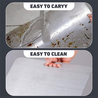 Stainless Steel Cutting Board with Scale - 31x20 cm