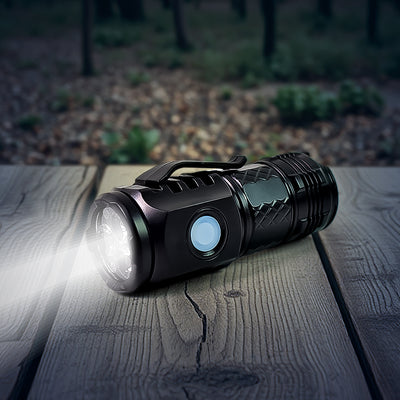 Rechargeable Mini LED Torch - 5 Modes, Waterproof