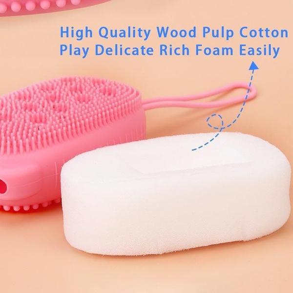 Silicone Bubble Bath Spa Super Soft Body Scrubbing Brush - LootFaat