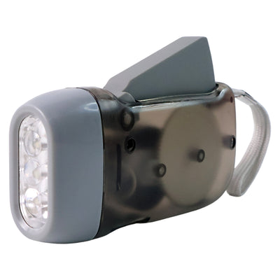 Hand Crank Flashlight - 3 LED Dynamo Torch, Battery-Free Emergency Light - second image