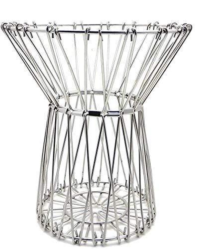 Close up of 3040 Multipurpose Fruit Basket Stainless Steel Wire Bowl Foldable B... features and build quality