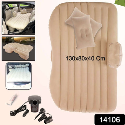 Inflatable Car Mattress Bed with Pump & Pillows - Travel, Camping, SUV
