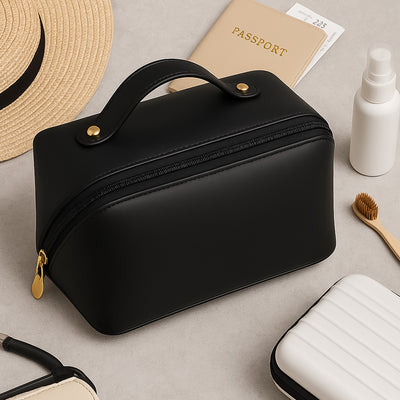 Premium Travel Makeup & Toiletry Organizer - Waterproof Cosmetic Pouch