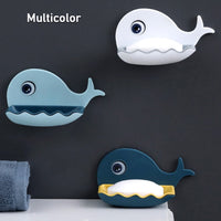 Fish Shape Double Layer Adhesive Waterproof Wall Mounted Soap Bar Holder Stand Rack For Bathroom Shower Wall Kitchen - LootFaat