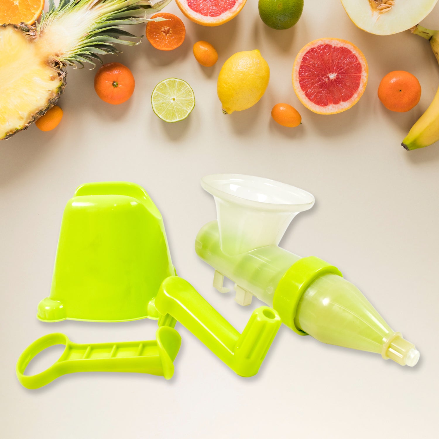 Manual Juicer Modern Plastic Fruit And Vegetable Juicer (1 Pc  Bowl Not Included) - LootFaat
