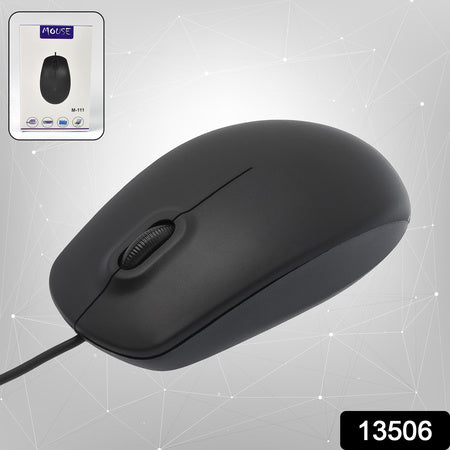 Computer  Laptop Wired Optical Mouse M- 111 (1 Pc) - LootFaat