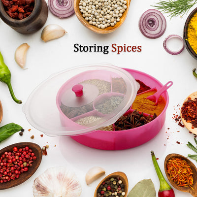 7-Compartment Spice & Dry Fruit Box with Spoon - second image