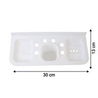 4777 4 In 1 Plastic Soap Dish And Plastic Soap Dish Tray Used In Bathroom And Kitchen Purposes.