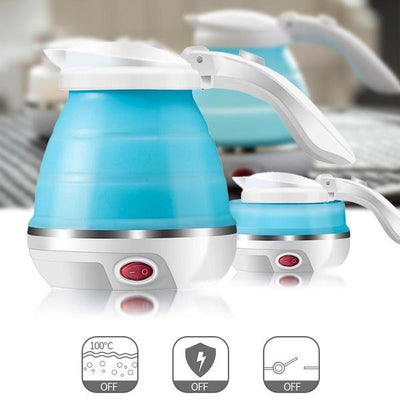 Foldable Electric Kettle - Silicone Collapsible Travel Boiler