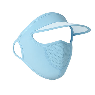 Women's UV Protection Cap with Built-in Mask & Wide Brim Visor - second image