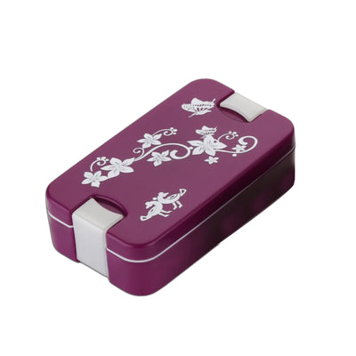 5332 Airtight Lunch Box 2 Compartment Lunch Box Leak Proof Food Grade Material Lunch Box Modern Appearance  Compact Lunch Box With Spoon - second image