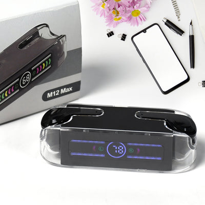 Earphones With Touch Control Black Bluetooth M12 Max  Wireless Technology Stereo Sound Made With High-end Material - second image