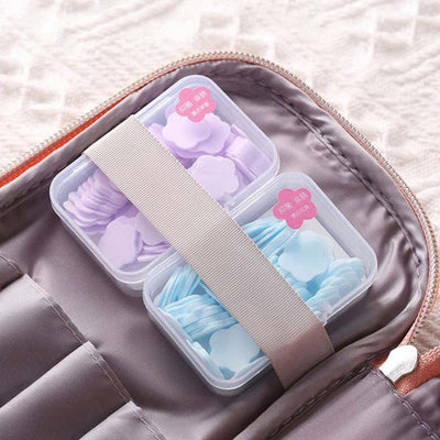 Flower Soap Paper Sheets - Portable Travel Hand Washing (100 Sheets)
