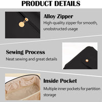 Premium Travel Makeup & Toiletry Organizer - Waterproof Cosmetic Pouch
