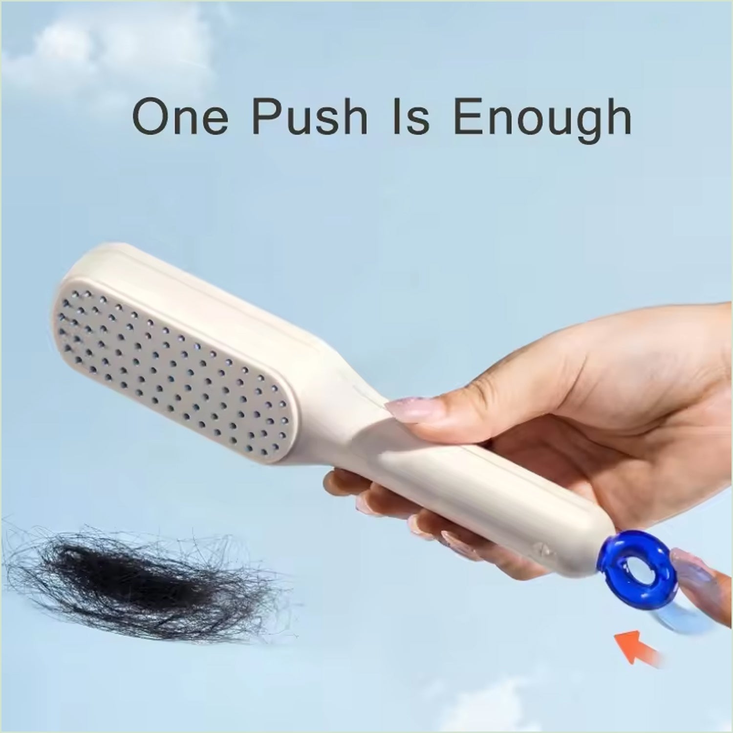 Self-cleaning Hairbrush Massage Comb (1 Pc  With Box) - LootFaat