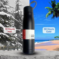 LED Temperature Display Water Bottle - 550ml, Stainless Steel