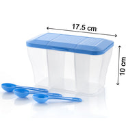 2625 Plastic Square Storage Organiser Container (750ml Capacity)