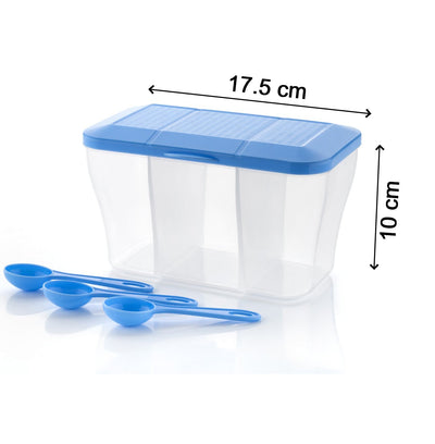 2625 Plastic Square Storage Organiser Container (750ml Capacity) - second image