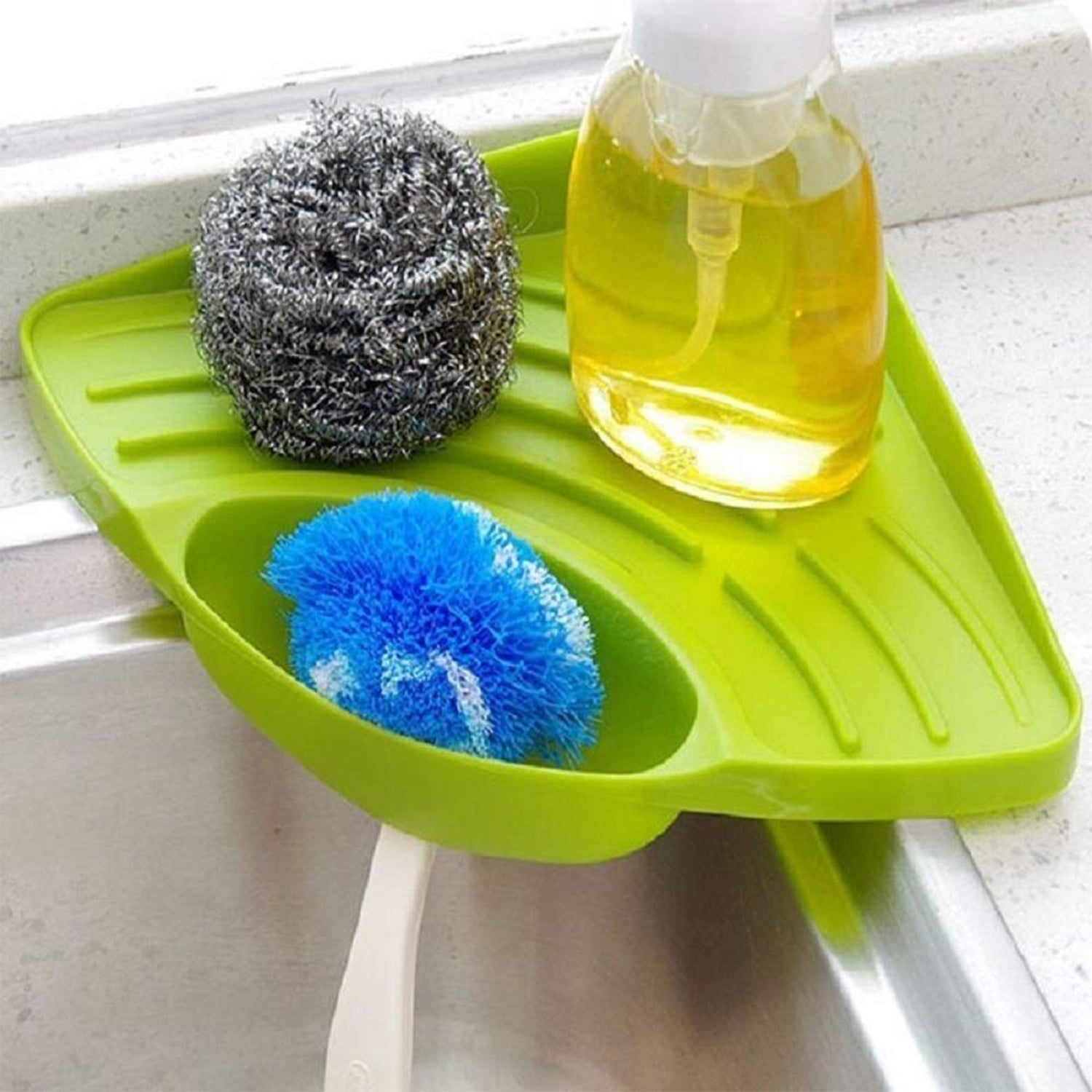 Corner Sink Strainer For Draining Kitchen Waste In Sinks And Wash Basins. - LootFaat