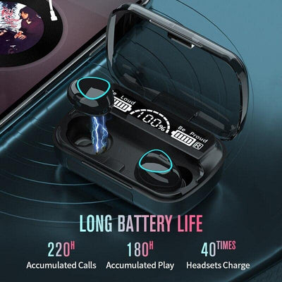 Bluetooth 5.1 Wireless Earbuds with LED Power Display