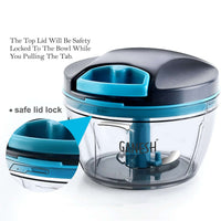 Ganesh Wonder Chopper - 470ml Grey Vegetable Chopper