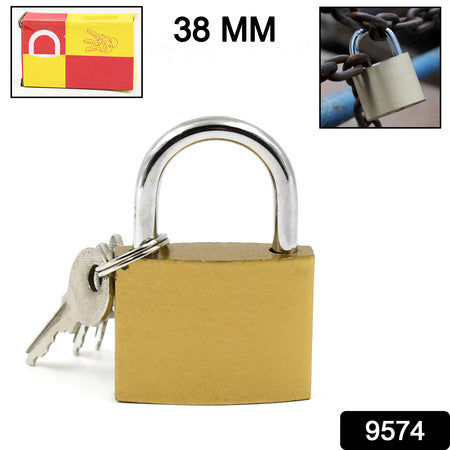 Multipurpose Solid 3 Keys Padlock 38 Mm  1 Pc) - LootFaat