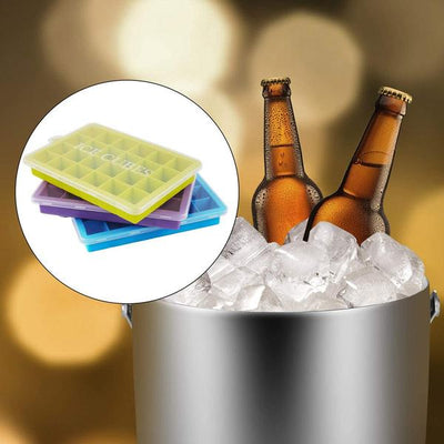 1144  Silicone Ice Cube Trays 24 Cavity Per Ice Tray Multicolour - second image