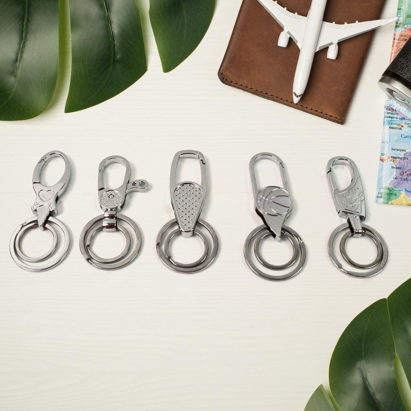 Heavy Duty Key Holder Keychain Key Chain (1 Pc  Mix Design) - LootFaat