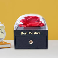 Preserved Eternal Rose Flower Gift Box Drawer (1 Pc) - LootFaat